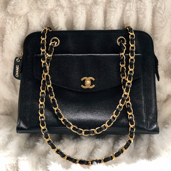 CHANEL Handbags - SOLD - Chanel Vintage Caviar Shoulder Bag